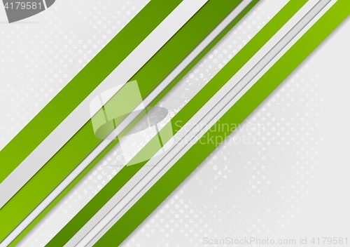 Image of Abstract green corporate stripes background