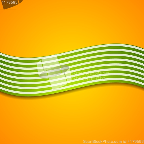 Image of Abstract wavy stripes background