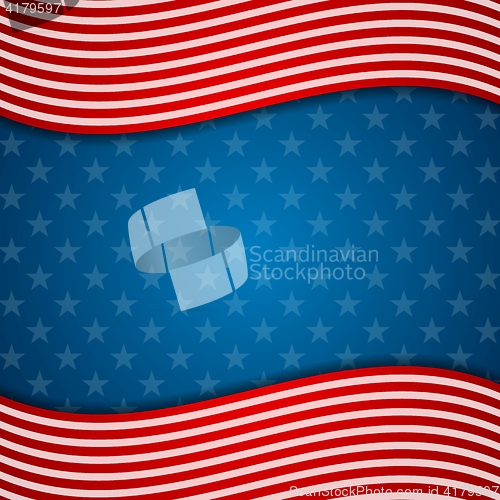 Image of Memorial Day abstract USA flag colors background