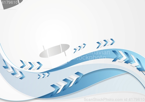 Image of Abstract tech corporate wavy background
