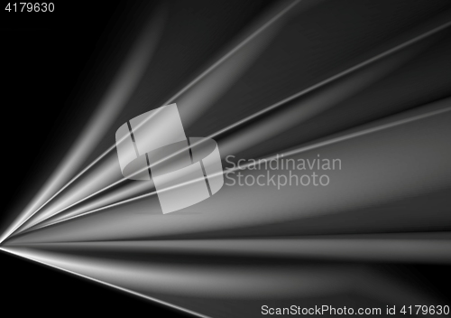 Image of Dark abstract grey smooth waves background
