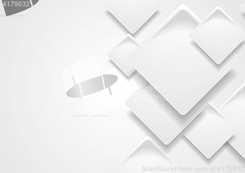 Image of Tech corporate paper grey squares background