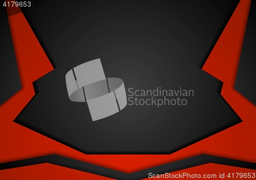 Image of Abstract dark corporate tech background