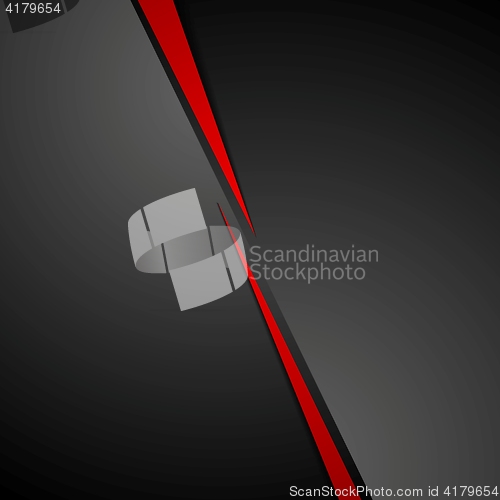 Image of Abstract dark red black corporate tech background