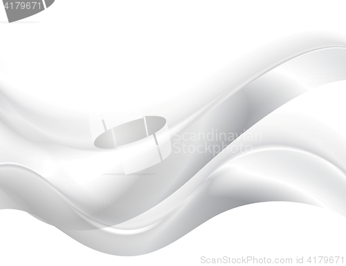 Image of Abstract smooth blurred grey waves background