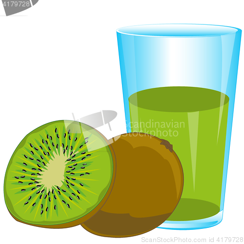 Image of Fruits kiwi and juice