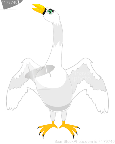 Image of Cartoon of the bird swan