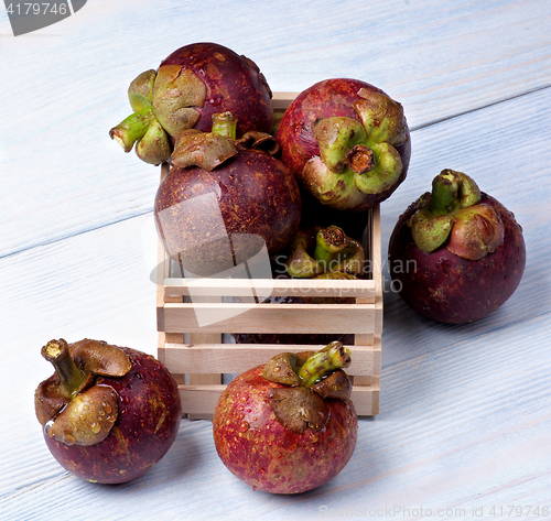 Image of Arrangement of Fresh Mangosteen