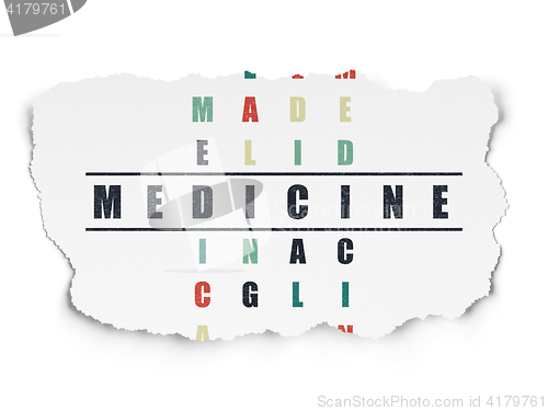 Image of Healthcare concept: Medicine in Crossword Puzzle