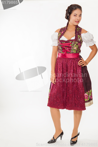 Image of Young woman in the Dirndl