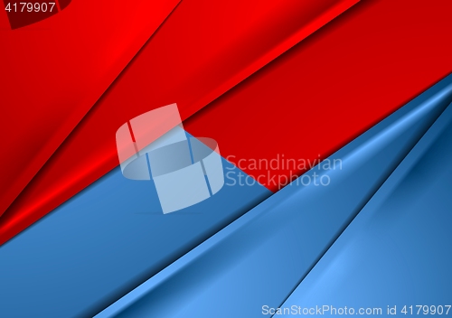 Image of Abstract red and blue smooth contrast background