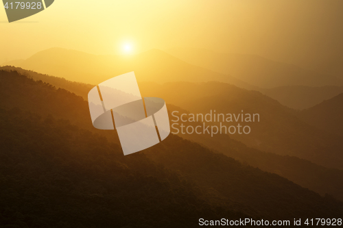 Image of Tai Mo Shan sunset