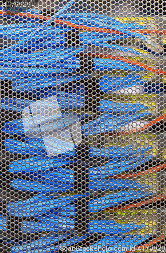 Image of Lan cable in Cambridge Server Rack
