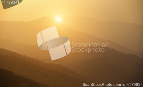 Image of Tai Mo Shan sunset