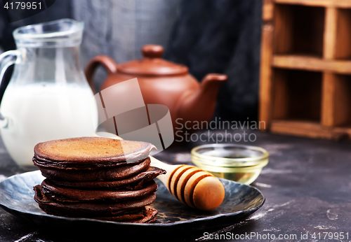 Image of chocolate pancakes