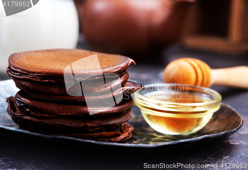 Image of chocolate pancakes