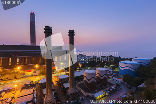 Image of Glow light of petrochemical industry 