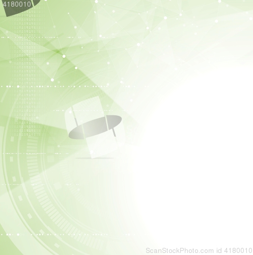 Image of Green tech abstract background