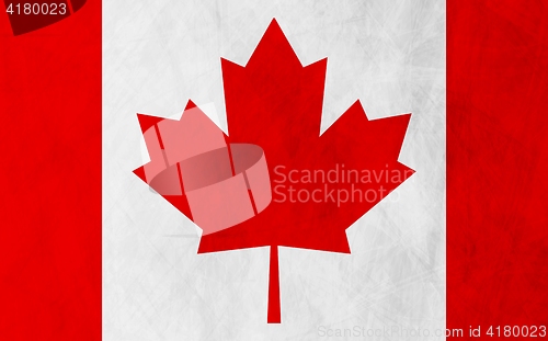 Image of Canadian grunge flag background