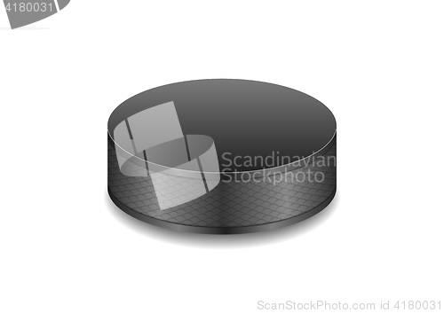 Image of Hockey black puck background