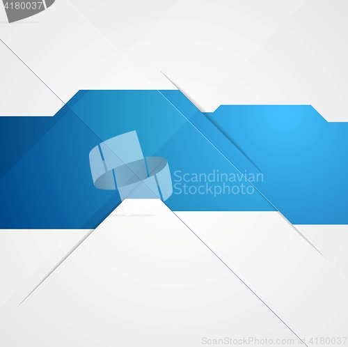 Image of Blue geometric technology background