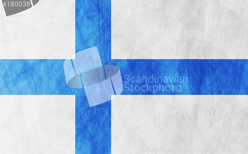 Image of Finnish grunge flag background