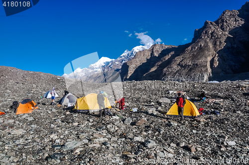 Image of Tents of hikers