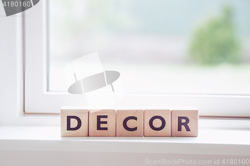 Image of Decor sign made of wood