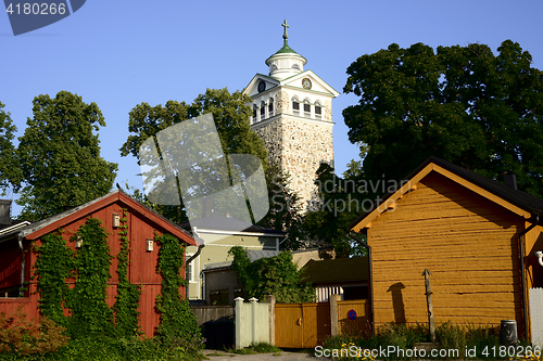 Image of historic city center of Tammisaari, Finland 