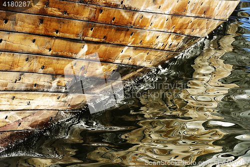 Image of part of wooden ship sheathing