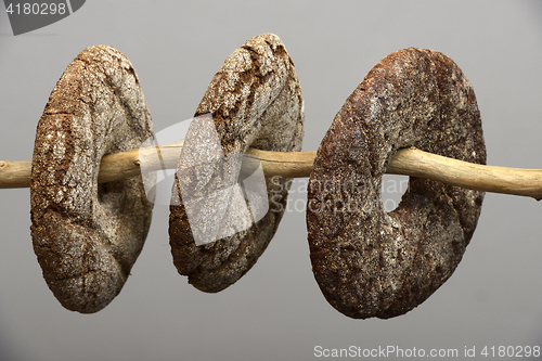 Image of three finnish round rye bread