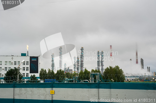 Image of Oil refinery building industry