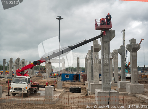 Image of Construction of petrochemical plant. Tobolsk