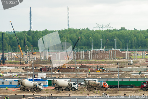 Image of Construction of petrochemical plant. Tobolsk