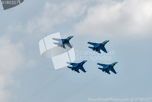 Image of Military air fighter SU-27