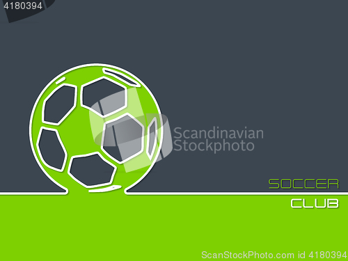 Image of Soccer club background flat style
