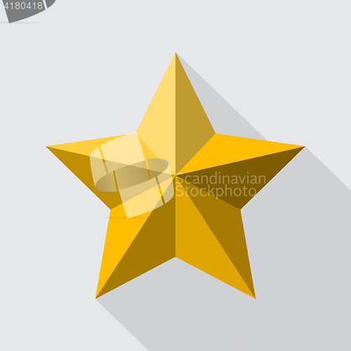 Image of Golden star flat style