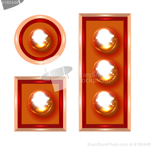 Image of Marquee lights vector illustration