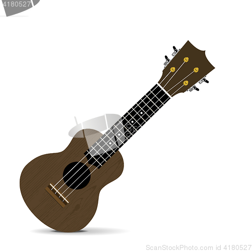 Image of Ukulele vector illustration on white backgroiund