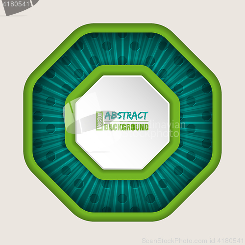 Image of Abstract octagon brochure background