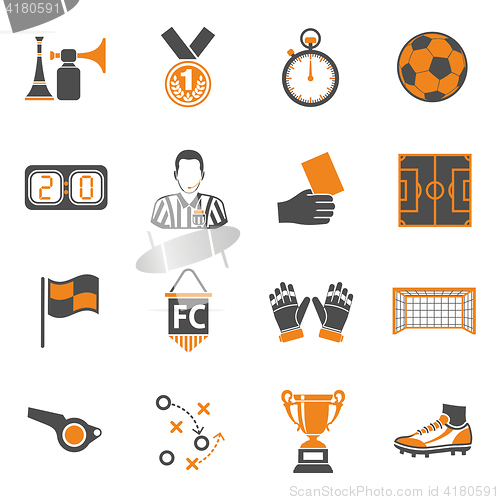 Image of Soccer two color Icons Set