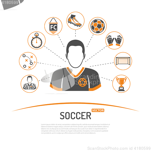 Image of soccer concept illustration