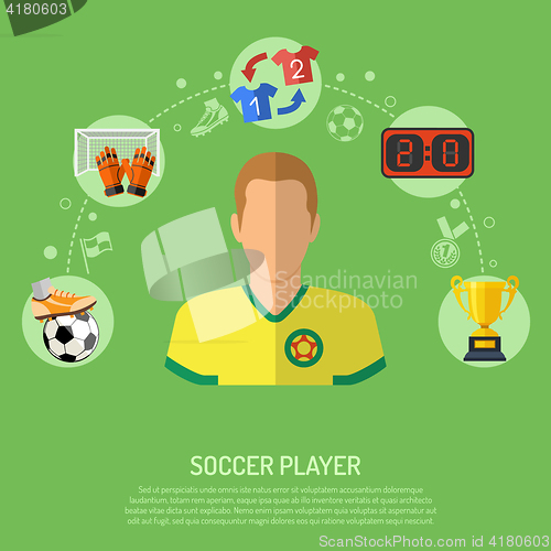 Image of soccer concept illustration