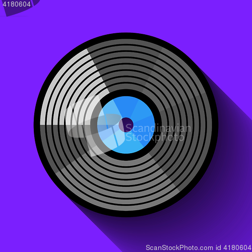 Image of Vinyl record vector illustration.