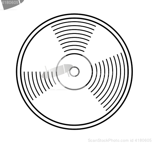 Image of Vinyl record vector illustration.