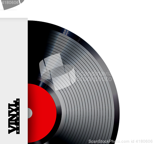 Image of Vinyl record vector illustration.