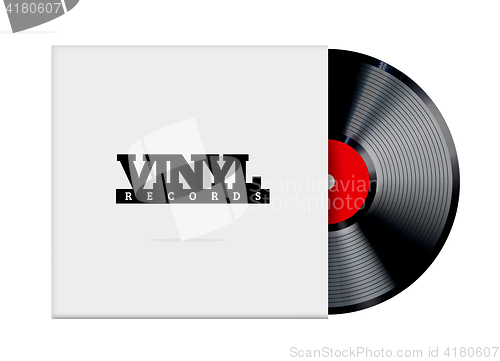 Image of Vinyl record vector illustration.