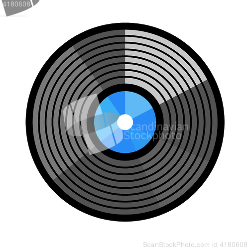 Image of Vinyl record vector illustration.