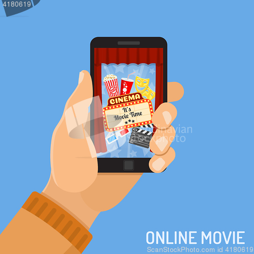 Image of online movie concept