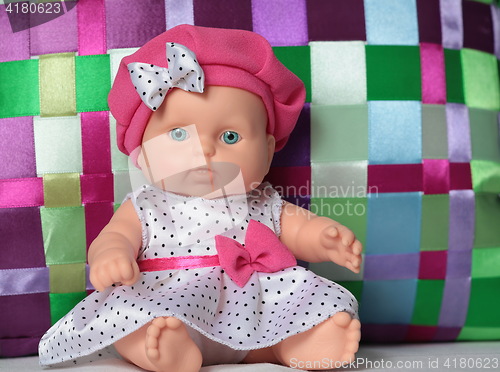 Image of little puppet polka dot dress